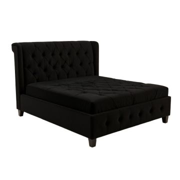 Gullickson Queen Tufted Upholstered Low Profile Platform Bed
