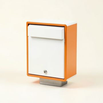 Uptown Retrobox Arctic Post Mounted Mailbox (synthetic illustration; no displayed measurements)