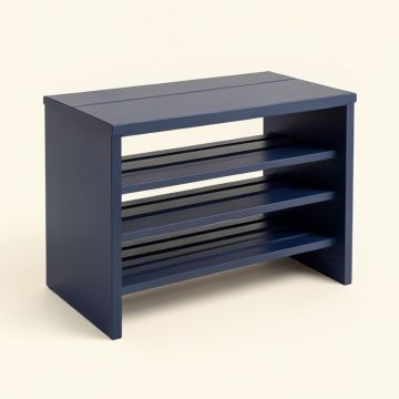 Meadow Arc Shoe Storage Bench (synthetic illustration; no displayed measurements)