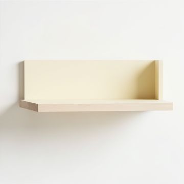 Brook Bend Wall-Mounted Shelf - Cream (synthetic illustration; no displayed measurements)