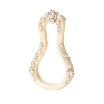 Tiffany Bejeweld Resin Shower Curtain Hooks