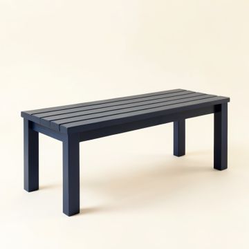 Cliff Bridge Indoor Bench - Navy (synthetic illustration; no displayed measurements)