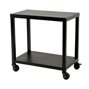 River Brook Empty Rolling Workshop Cart - Black