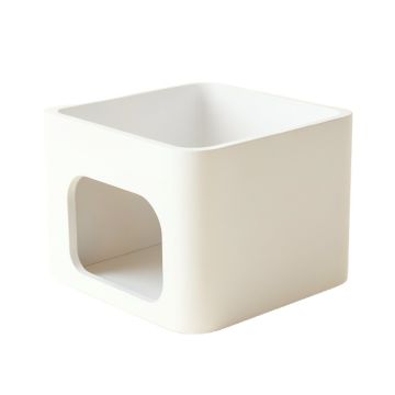 Cedar Edge Empty Furniture-Style Litter Enclosure - White