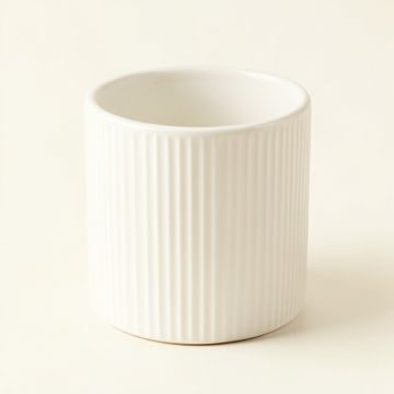 Heath Bend Empty Candle Holder - White (synthetic illustration; no displayed measurements)