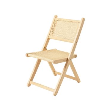 Shore Brook Folding Outdoor Chair - Ivory (synthetic illustration; no displayed measurements)