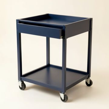 Sage Dale Empty Rolling Workshop Cart - Navy (synthetic illustration; no displayed measurements)