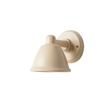 Hazel Dale Wall Sconce Mounted On A Plain Wall - Beige