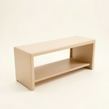 Cove Bend Narrow Outdoor Storage Bench - Beige (synthetic illustration; no displayed measurements)