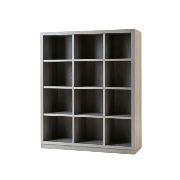 Oak Falls Freestanding Bookcase - Gray