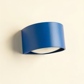 Bay Dale Wall Sconce Mounted On A Plain Wall - Blue (synthetic illustration; no displayed measurements)