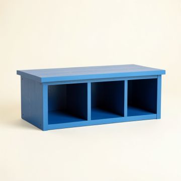 Cedar Dale Shoe Storage Bench - Blue (synthetic illustration; no displayed measurements)