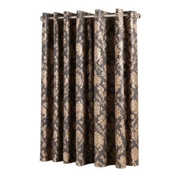 Dora Damask Max Blackout Thermal Grommet Single Curtain Panel