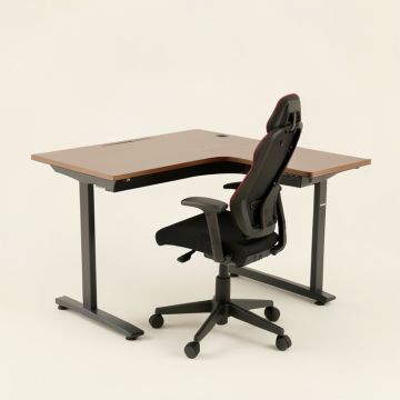 Reversible H-Shape Gaming Desk And Chair Set (synthetic illustration; no displayed measurements)