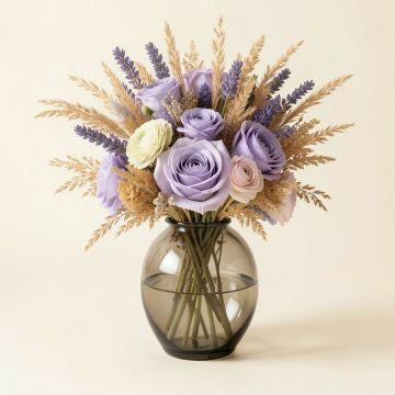 Real Touch Lavender Rose (synthetic illustration; no displayed measurements)