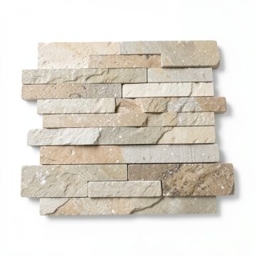 12 '' X 12 '' Travertine Stacked Stone Mosaic Tile (synthetic illustration; no displayed measurements)