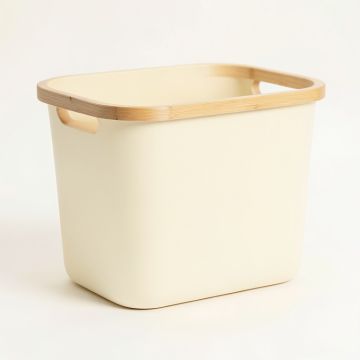 Dawn Crest Laundry Hamper - Cream (synthetic illustration; no displayed measurements)