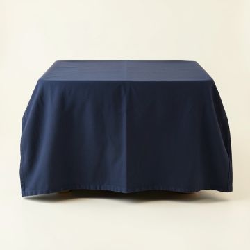 Oak Dale Flat Bed Sheet - Navy (synthetic illustration; no displayed measurements)
