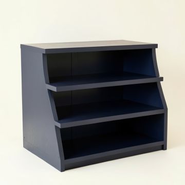 Juniper Dell Desktop Shelving Unit - Navy (synthetic illustration; no displayed measurements)