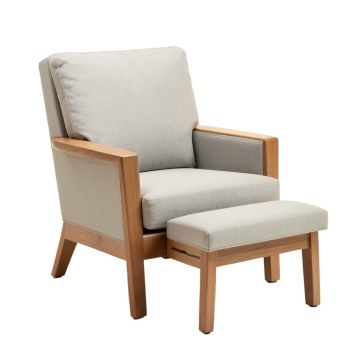 Brougham 33.54 '' Wide Wingback Chair And Ottoman (synthetic illustration; no displayed measurements)
