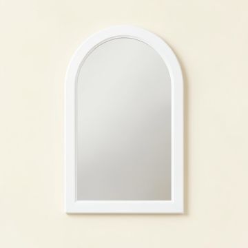 Hill Crest Framed Wall Mirror - White (synthetic illustration; no displayed measurements)