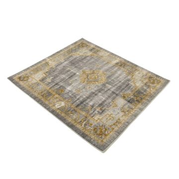 Coupland Abstract Gray/Gold Area Rug