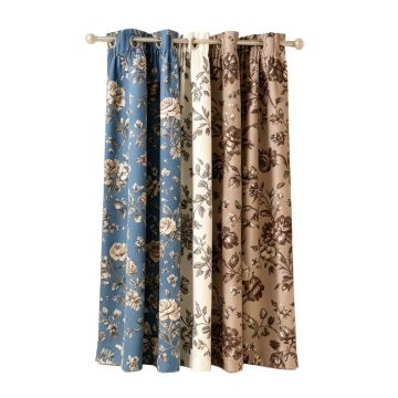 Mcwethy Floral Blackout Thermal Grommet Single Curtain Panel