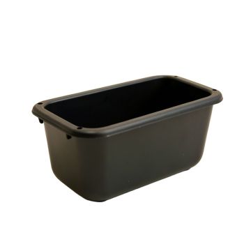 Linden Brook Empty Railing Planter With Integral Brackets - Black