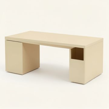 Spruce Brook Desktop Monitor Riser - Beige (synthetic illustration; no displayed measurements)