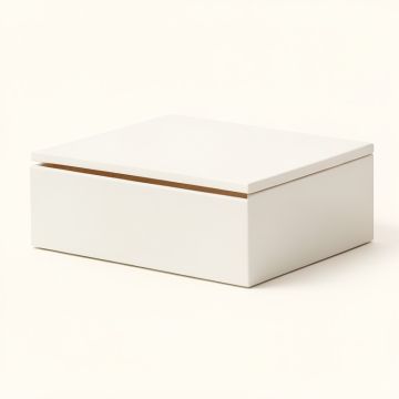 Flint Canyon Desktop Monitor Riser - White (synthetic illustration; no displayed measurements)