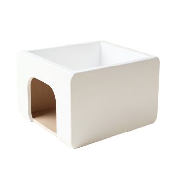 Maple Branch Empty Furniture-Style Litter Enclosure - White
