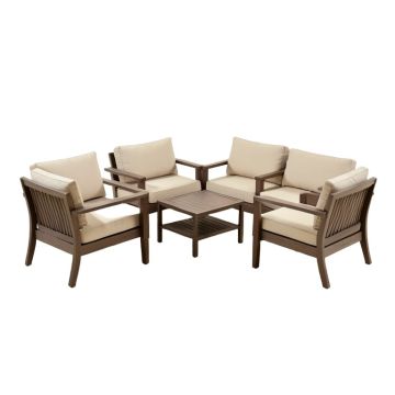 Onika 4 Piece Patio Conversation Set