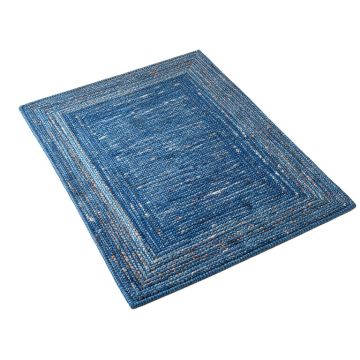 Lagos Hand Braided Blue/Multi Indoor / Outdoor Area Rug