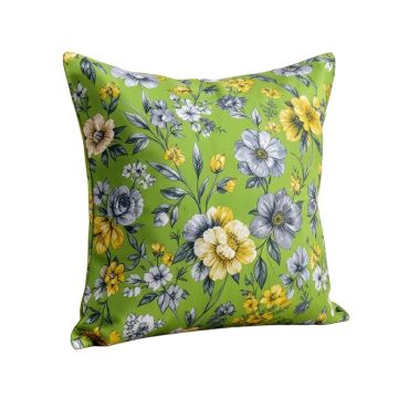 Pinto Square Cotton Floral Throw Pillow