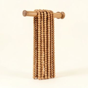 Schoonover Weaving Wood Bead Curtain Tieback (synthetic illustration; no displayed measurements)