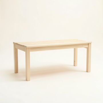 Laurel Canyon Indoor Bench - Ivory (synthetic illustration; no displayed measurements)