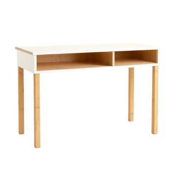 Maple Edge Writing Desk - White