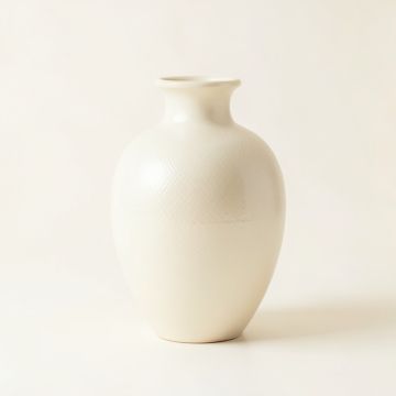 Linden Bend Empty Decorative Vase - Ivory (synthetic illustration; no displayed measurements)