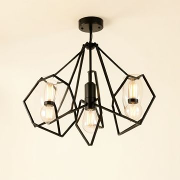 Destin 5 - Light Unique Geometric Chandelier (synthetic illustration; no displayed measurements)