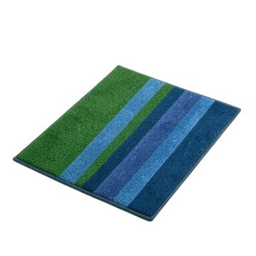 Frison Striped Tufted 29 In . X 18 In . Non-Slip Outdoor Door Mat