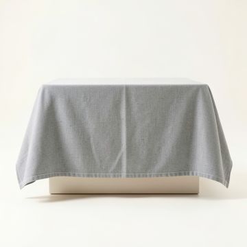 Slate Crest Flat Bed Sheet - Gray (synthetic illustration; no displayed measurements)