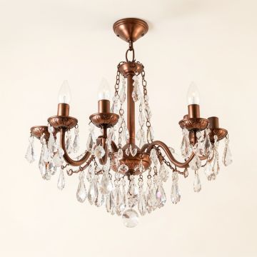 Breanna Unique Statement Tiered Chandelier With Crystal Accents (synthetic illustration; no displayed measurements)