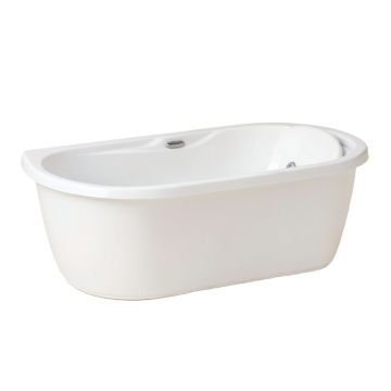 Siglo 41 '' X 41 '' Freestanding Soaking Acrylic Bathtub With Integrated Seat