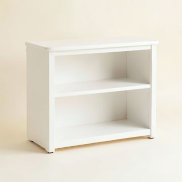 Hill Arc Low Bookcase - White (synthetic illustration; no displayed measurements)