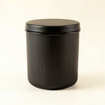 Harbor Crest Storage Canister With Lid - Black (synthetic illustration; no displayed measurements)