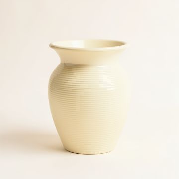 Cove Crest Empty Decorative Vase - Ivory (synthetic illustration; no displayed measurements)
