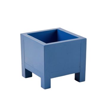 Fern Bend Empty Raised Planter - Blue