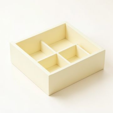 Juniper Bridge Empty Pantry Drawer Organizer Insert - Ivory (synthetic illustration; no displayed measurements)