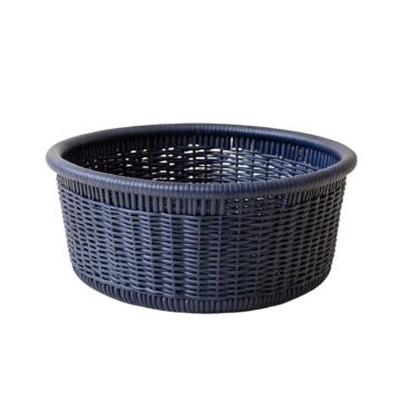 Reed Bend Empty Storage Basket - Navy