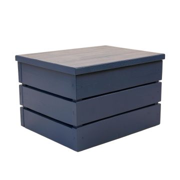 River Brook Closed Outdoor Storage Box - Navy